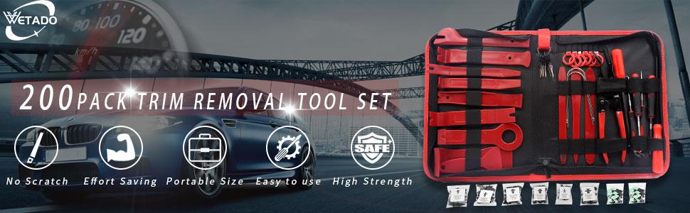 Car Panel Radio Removal Auto Clip Pliers Fastener Removal Tool Set