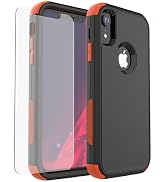 X-belmox for iPhone XR Case [Dropproof] [Shockproof] 3-Layers Heavy Duty Drop Protection Case Cov...