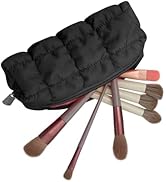 E-Tree Makeup Brush Bag Small Make up Pouch for Purse Quilted Cotton Cute Travel Size Toiletry Co...