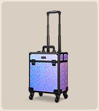 BYOOTIQUE Rolling Makeup Case Cosmetology case on wheels Makeup Artist Nail