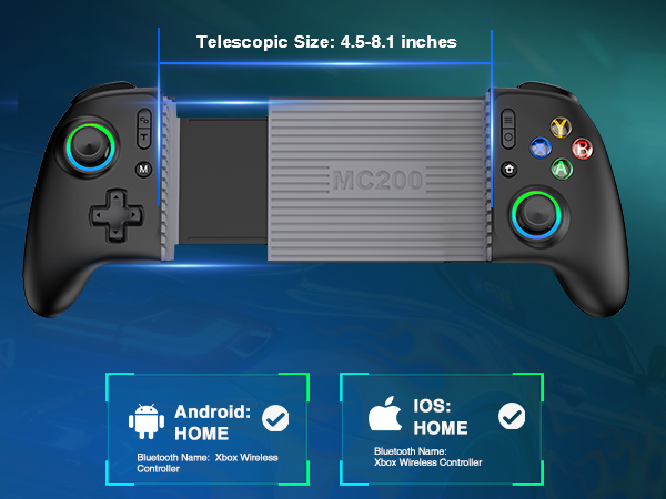 Mocagen Mobile Gaming Controller for iPhone/Android