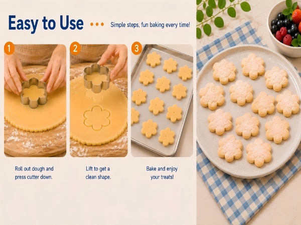 Easy steps to use cookie cutters for home baking and party treats