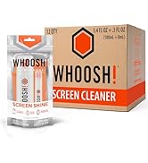 WHOOSH! Screen Cleaner Spray and Wipe [Set of 12] 3.4 &amp; 0.3 fl oz + 2 Microfiber Cloth Wipes - Du...