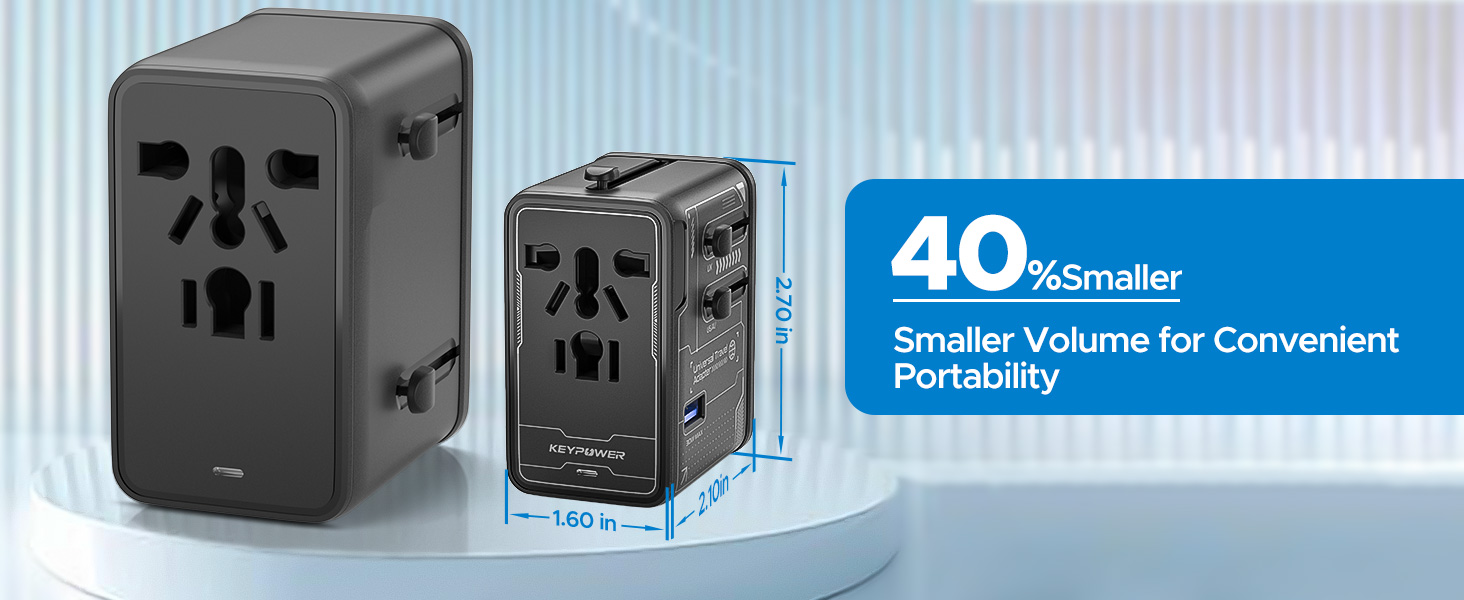 Smaller Volume for Convenient Portability