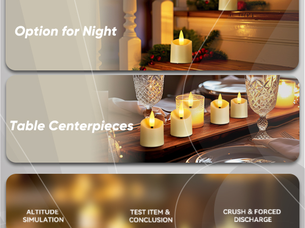Rechargeable Flameless Votive Candles