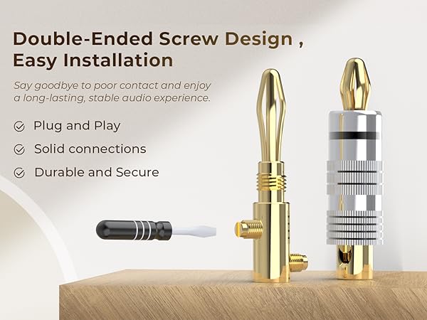 Silverback Banana Plugs