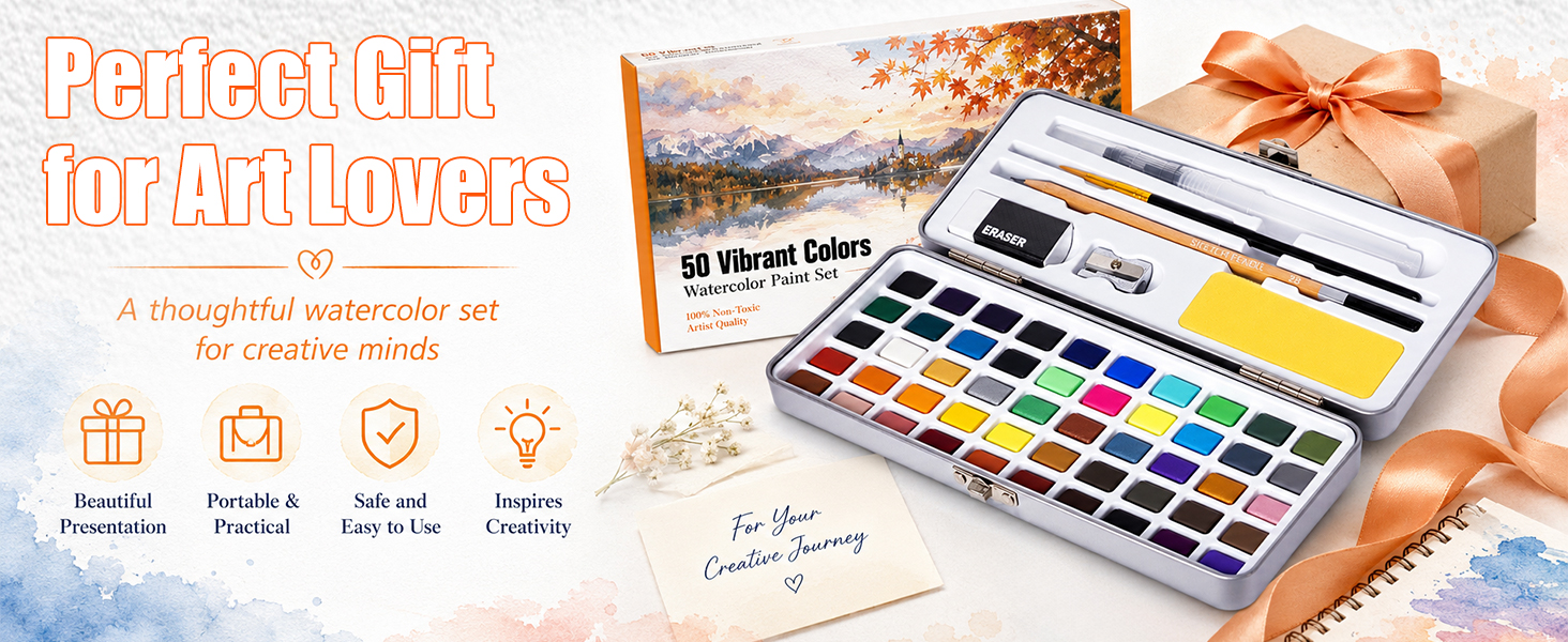 Art Supplies for Painting, Travel Watercolor Set,