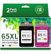 TEINO Remanufactured Ink Cartridge Replacement for HP 65 65XL 65 XL use with HP Envy 5055 5052 50...