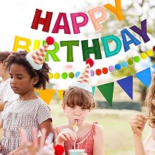 HAPPY BIRTHDAY Felt Garland