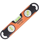 DOWELL Magnetic Level Torpedo Level 11" Box Spirit Bubble Level Shockproof Top Vial Alloy Frame 1...