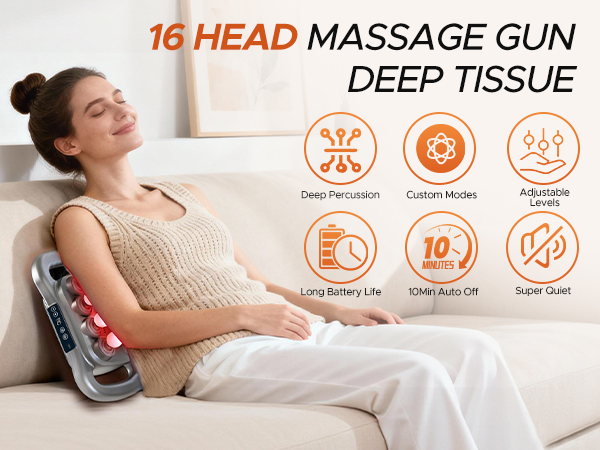 16 Head Massage Gun Deep Tissue