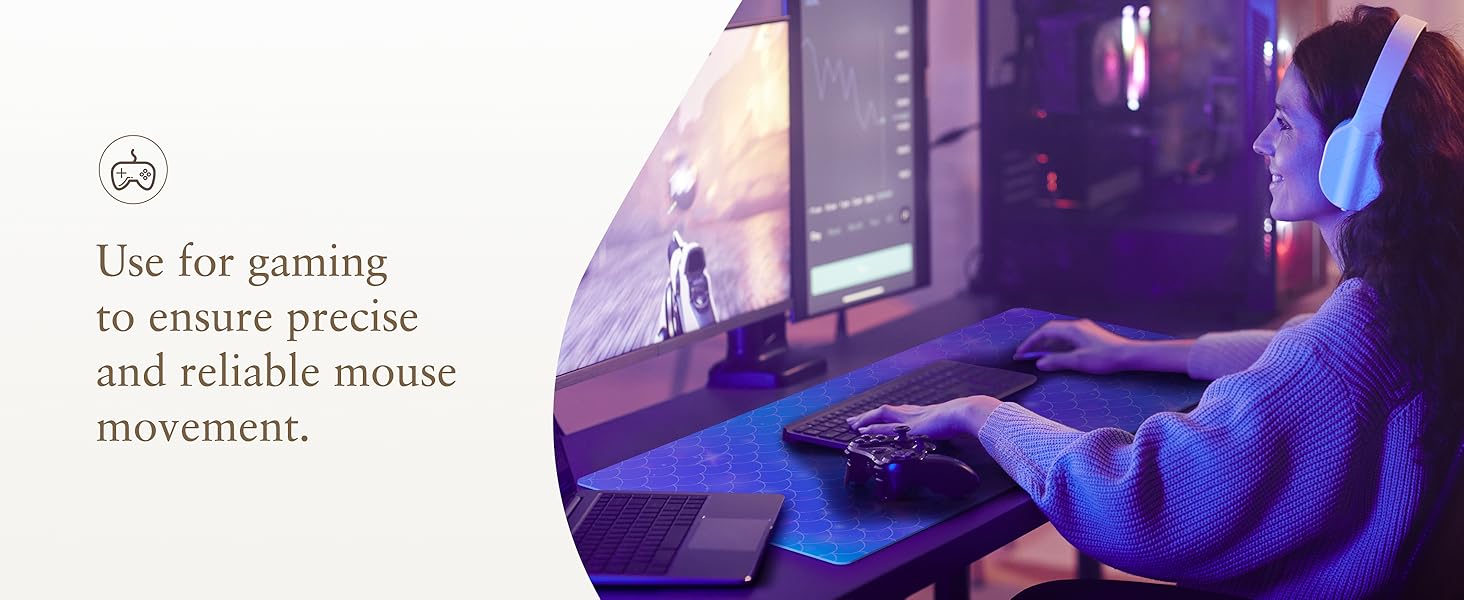 Use for gaming to ensure precise and reliable mouse movement.