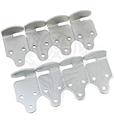 8 PC Utility Trailer Rack Wood Panel Sides Stake Bed Gate Latch Corner Connector Stake Body (4 Co...