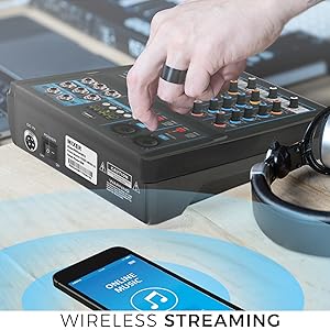 DJ Audio Mixer, Audio Mixer, DJ controller sound mixer, sound mixer, Bluetooth Audio mixer,
