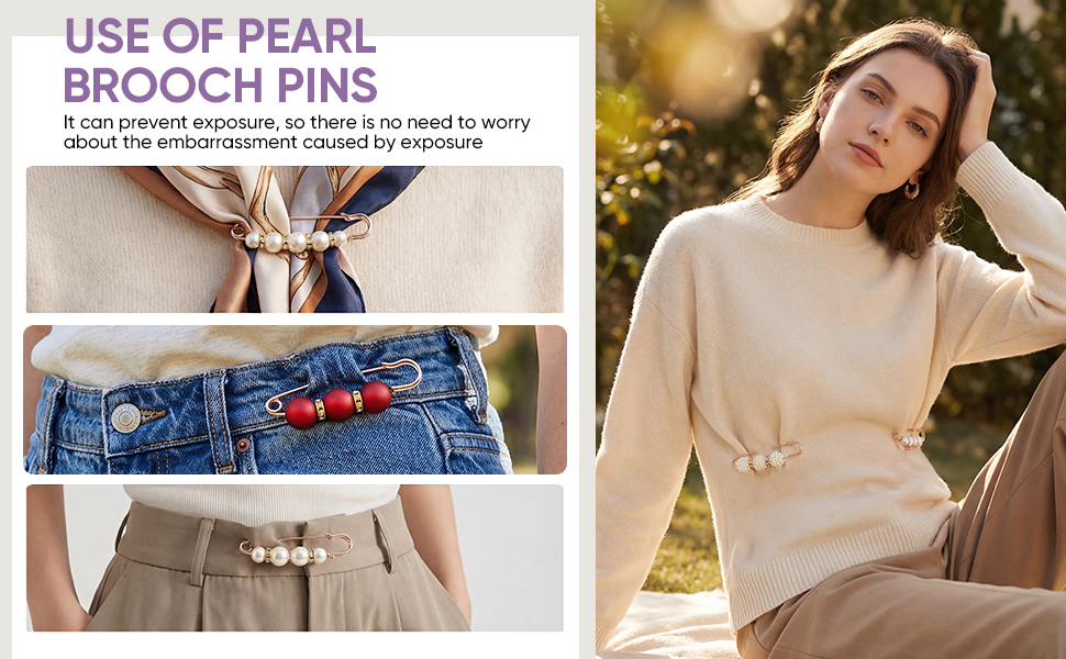 pearl brooch pins