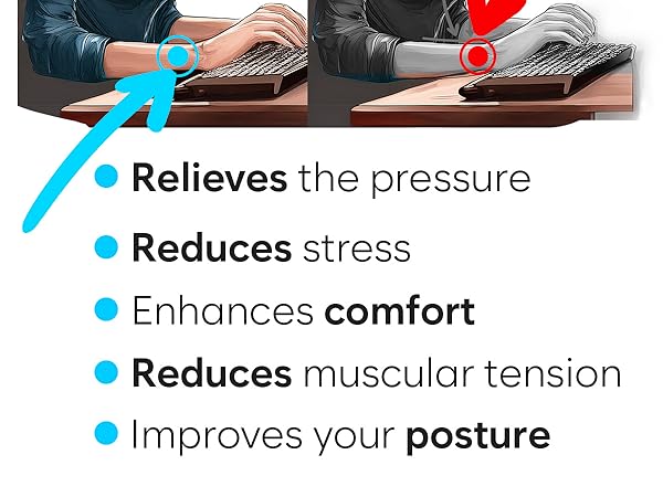 keyboard wrist rest computer pink desk accessories pc pad women mat mouse carpal tunnel arm set gel