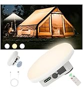 Camping Tent Light LED Rechargeable Portable Hanging Lantern with Remote,IPX5 Waterproof Outdoor ...