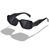 kimorn Rectangle Sunglasses for Women Men Trendy Retro Trendy Sun Glasses 90’s Vintage Square Fra...