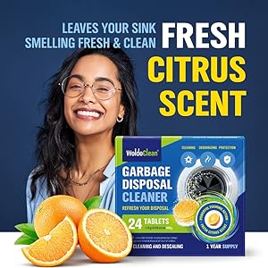 garbage disposal drain yellow foam action active cleaning agents