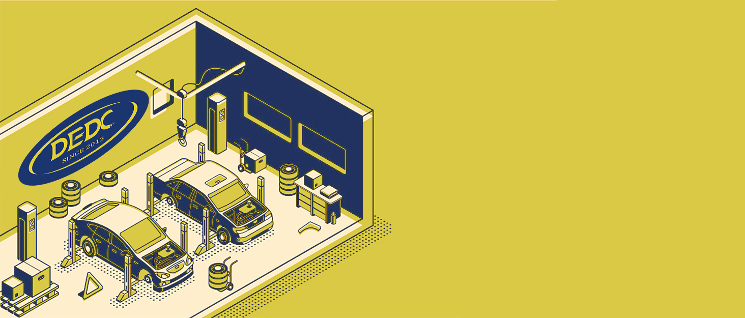 DEDC logo background