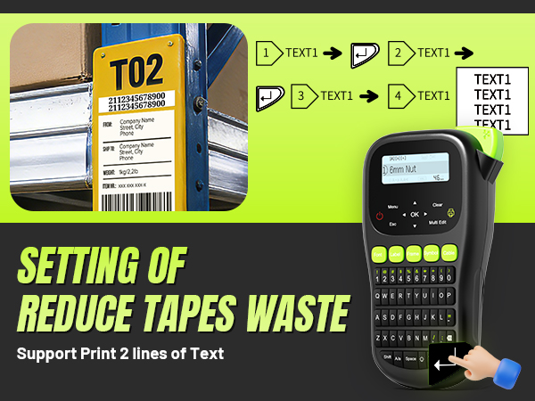 label maker machine with tapes