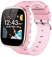 Smart Watch for Kids 4-12 Years Old with 15 Games Camera Alarm Video Music Player Pedometer Flash...