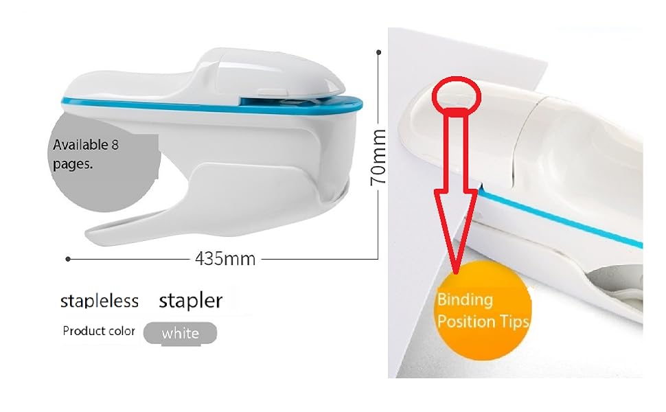Paper Clinch Compact Staple Free Staple