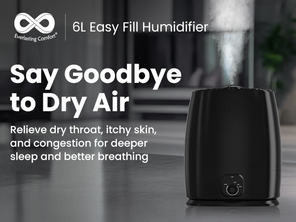 Everlasting Comfort 6L Humidifiers for Bedroom