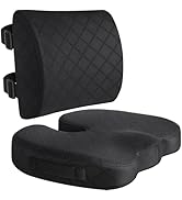 TushGuard Back&amp;Seat Cushion, Car Seat Office Chair Cushions, Sciatica &amp; Back Coccyx Tailbone Pain...
