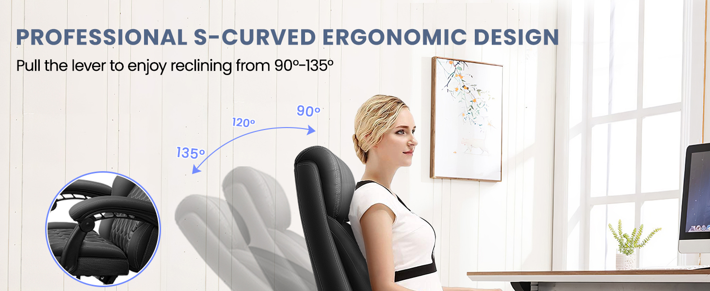 reclining office chair with foot rest