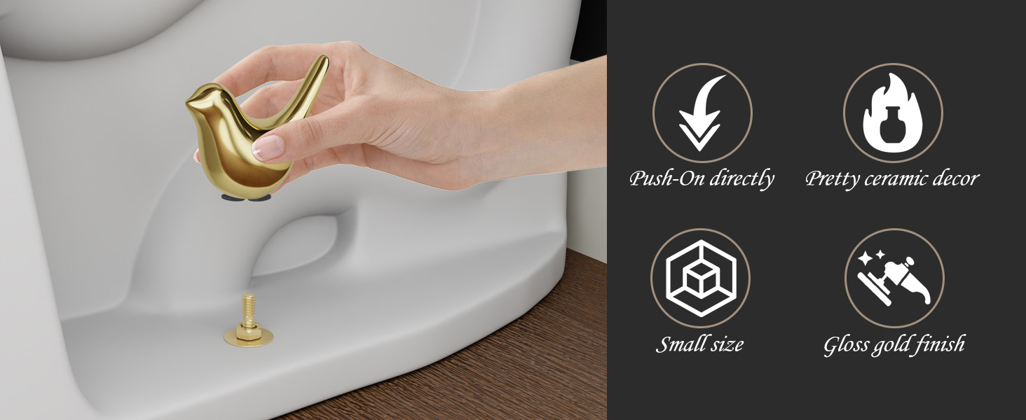 Bathroom decor toilet bolt cap decorative