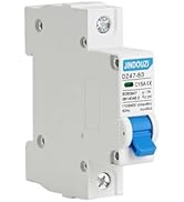 JINDOUZI AC Miniature Circuit Breaker, 15 Amp 120V/240V 1P/2P DIN Rail Mount Circuit Breaker, The...