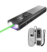 1300 Lumens Rechargeable Work Light with Green Laser, UV &amp; Side Lamp | Green Laser, Magnetic Base...