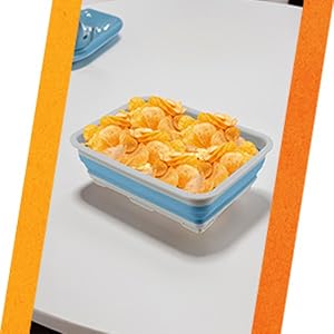 Image of collapsible wash basin, plastic tub.