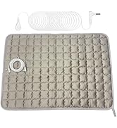 EMIKITS Pure Silver Fiber Grounding Mat for Feet, Conductive Soft and Breathable Grounded Pad for...