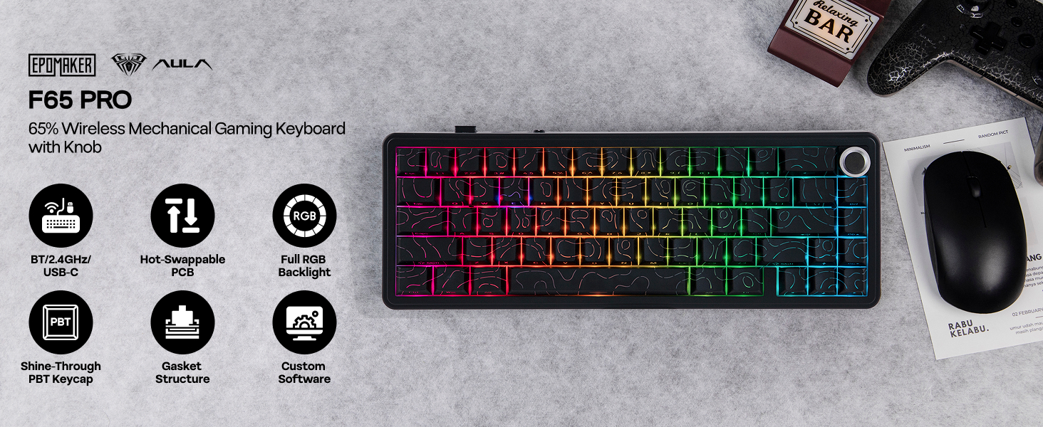 F65PRO Wireless Gaming Keyboard