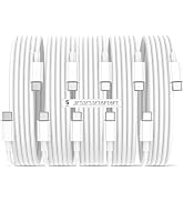 5-Pack USB C Cable 60W Fast Charging Cord, [3/3/3/6/6 FT] USBC to USBC Cable Type C Charger Cable...