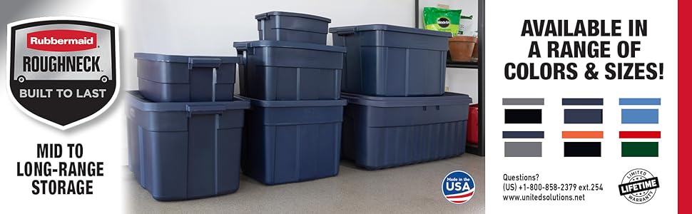 Roughneck,solid totes,containers,lidded storage