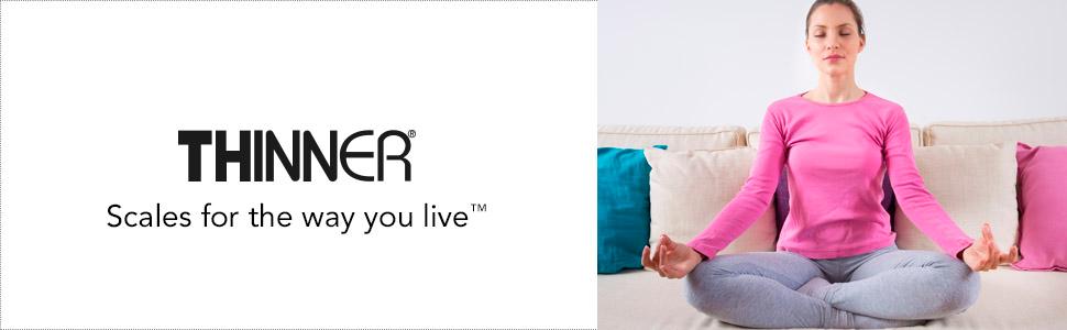 TH100SP Thinner Bathroom Scale, Scales for the way you live, weight management, bathroom scales