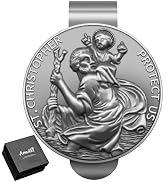 Anwlki Saint Christopher Medal for Car St Christopher Visor Clip Accessories Bless Driving Safety...