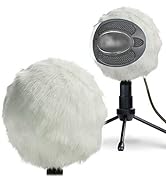 YOUSHARES Furry Windscreen Muff - Customized Pop Filter for Microphone, Deadcat Windshield Wind C...