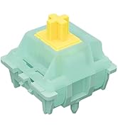 Mciepny Gateron Jade Yellow Pro Keyboard Switch,55gf 5-Pin Pre Lubed Plug-in Led Linear Key Switc...