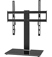 Universal TV Stand - Table Top TV Stand for 27-55 inch LCD LED TVs - 6 Level Height Adjustable TV...