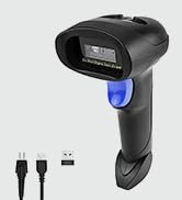 NetumScan Bluetooth 1D Bar Code Scanner, 3 in 1 Automatic Wireless Barcode Scanner Handheld USB C...