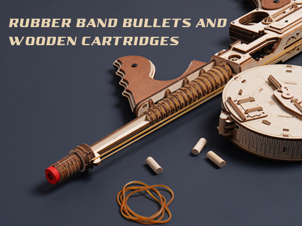 ROKR Rubber Bands Gun Toy DIY Building Model Kits