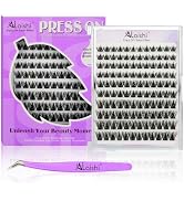 No Glue Needed Lashes, Self Adhesive Eyelashes, DIY Lash Cluster Eyelash Extensions Kit 10-18mm,1...
