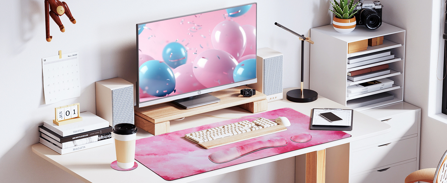 keyboard and mouse pad