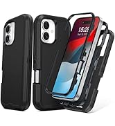 TOPAUX for iPhone Case Heavy Duty Full Body Drop Protection Multi-Layer Impact Resistant Flexible...
