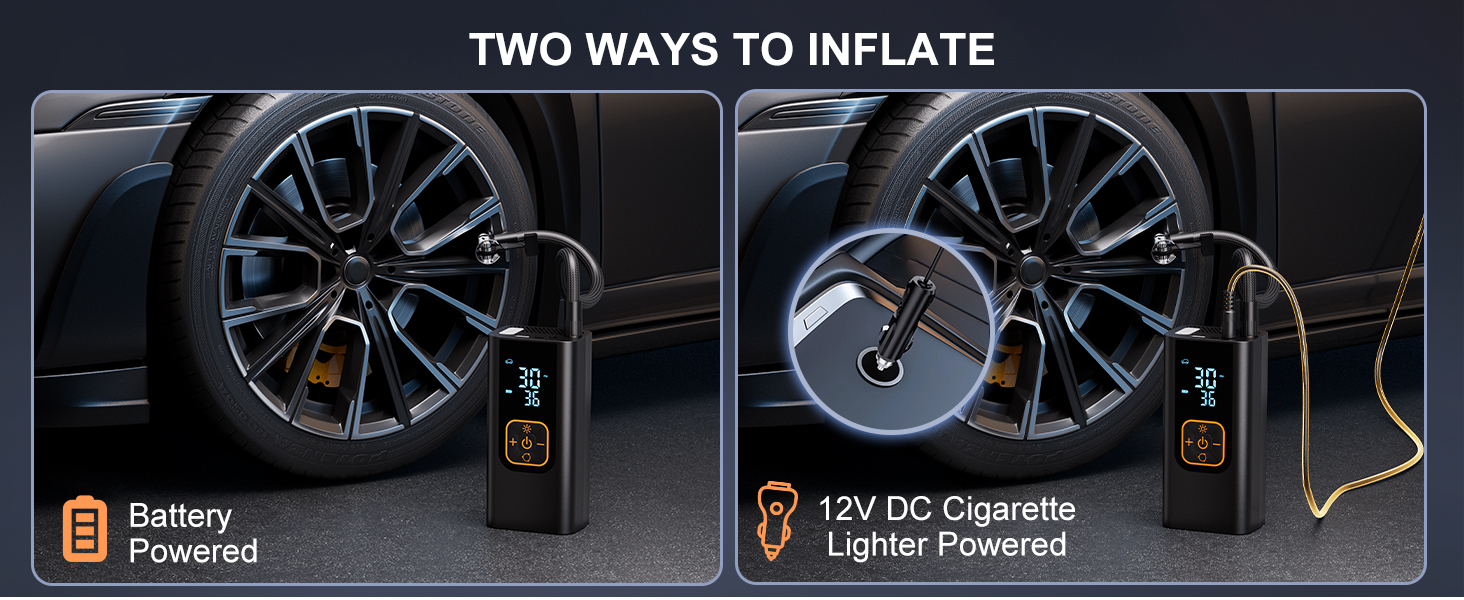 portable tire inflator