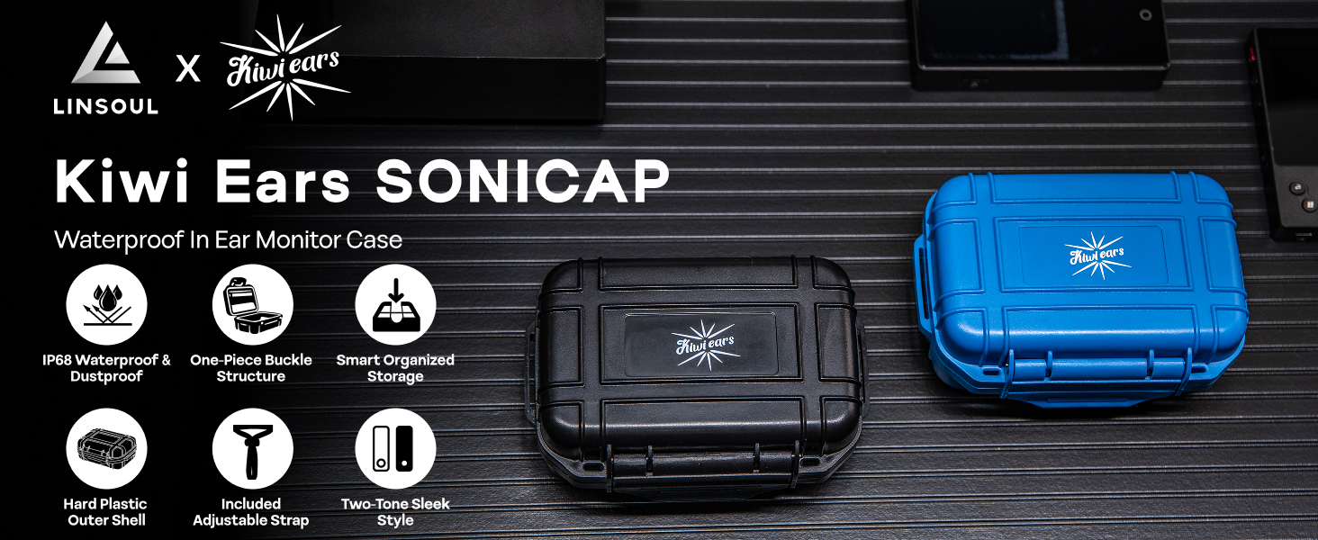 Linsoul KIWI EARS SONICAP Waterproof Case for Headphones